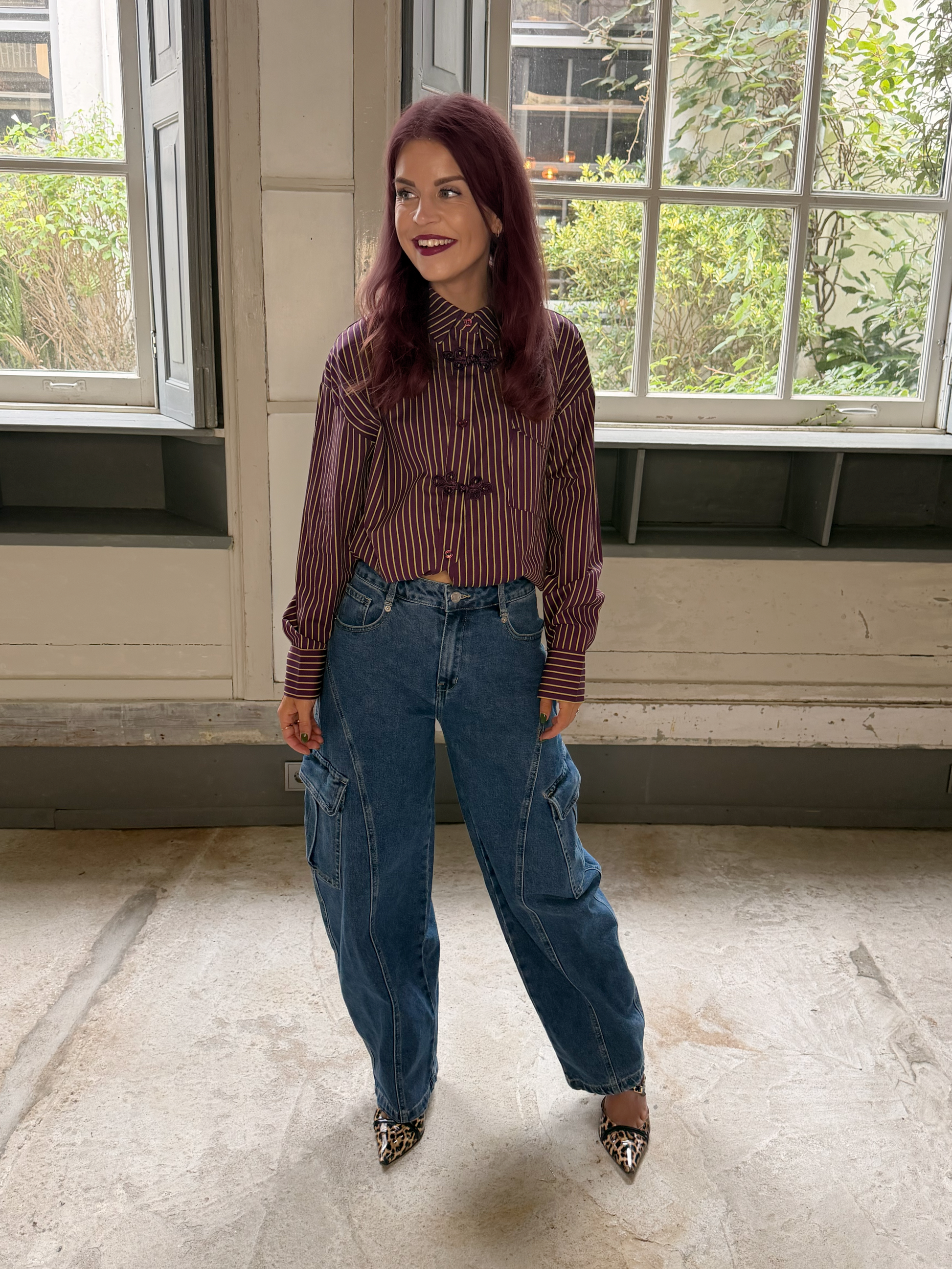 ALIX BARREL JEANS - BLUE