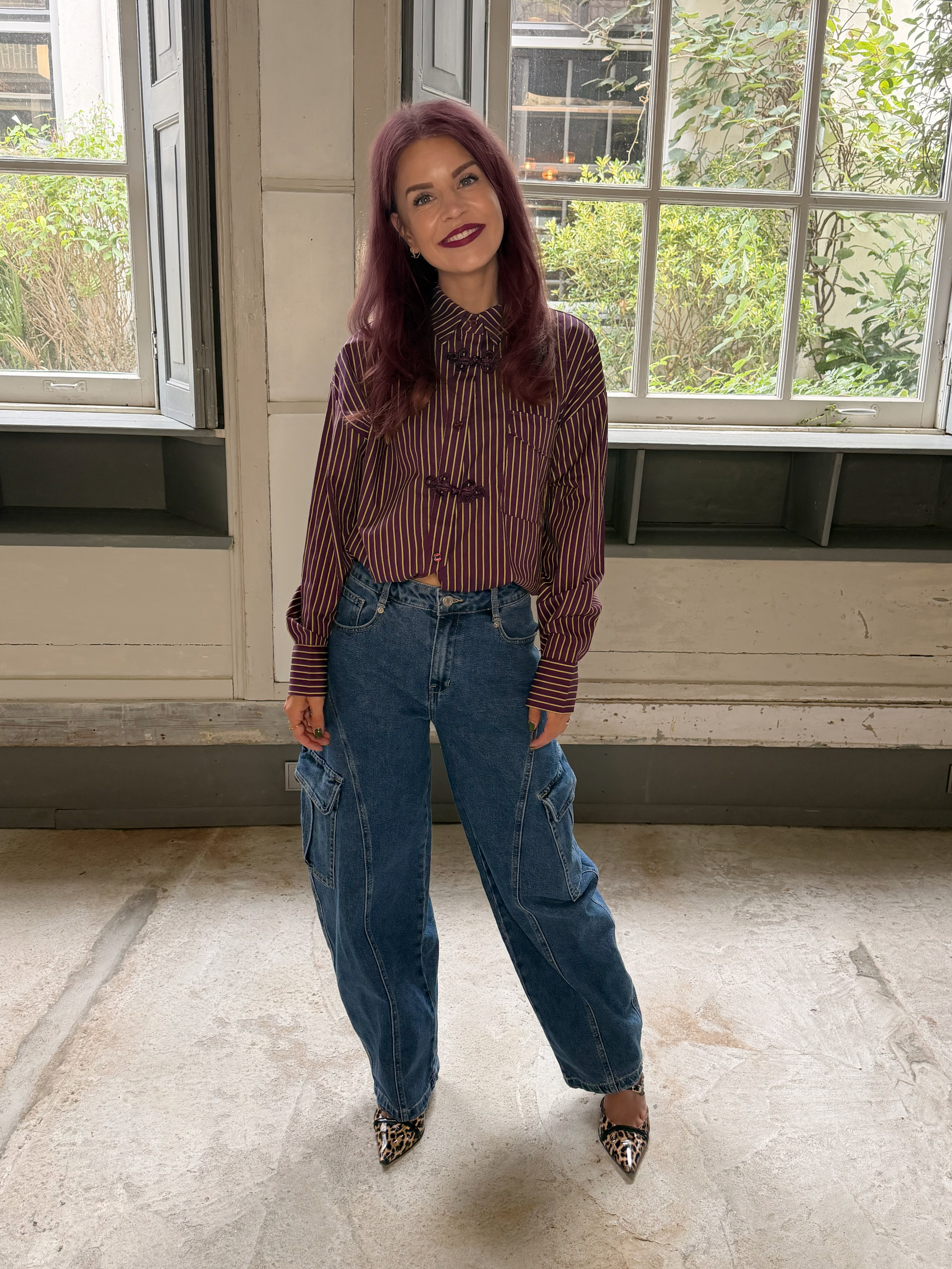 ALIX BARREL JEANS - BLUE