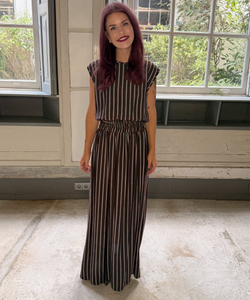 MAUD SKIRT - BROWN/BLUE
