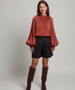 SUKY SHORTS - BROWN