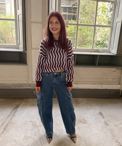 ALIX BARREL JEANS - BLUE