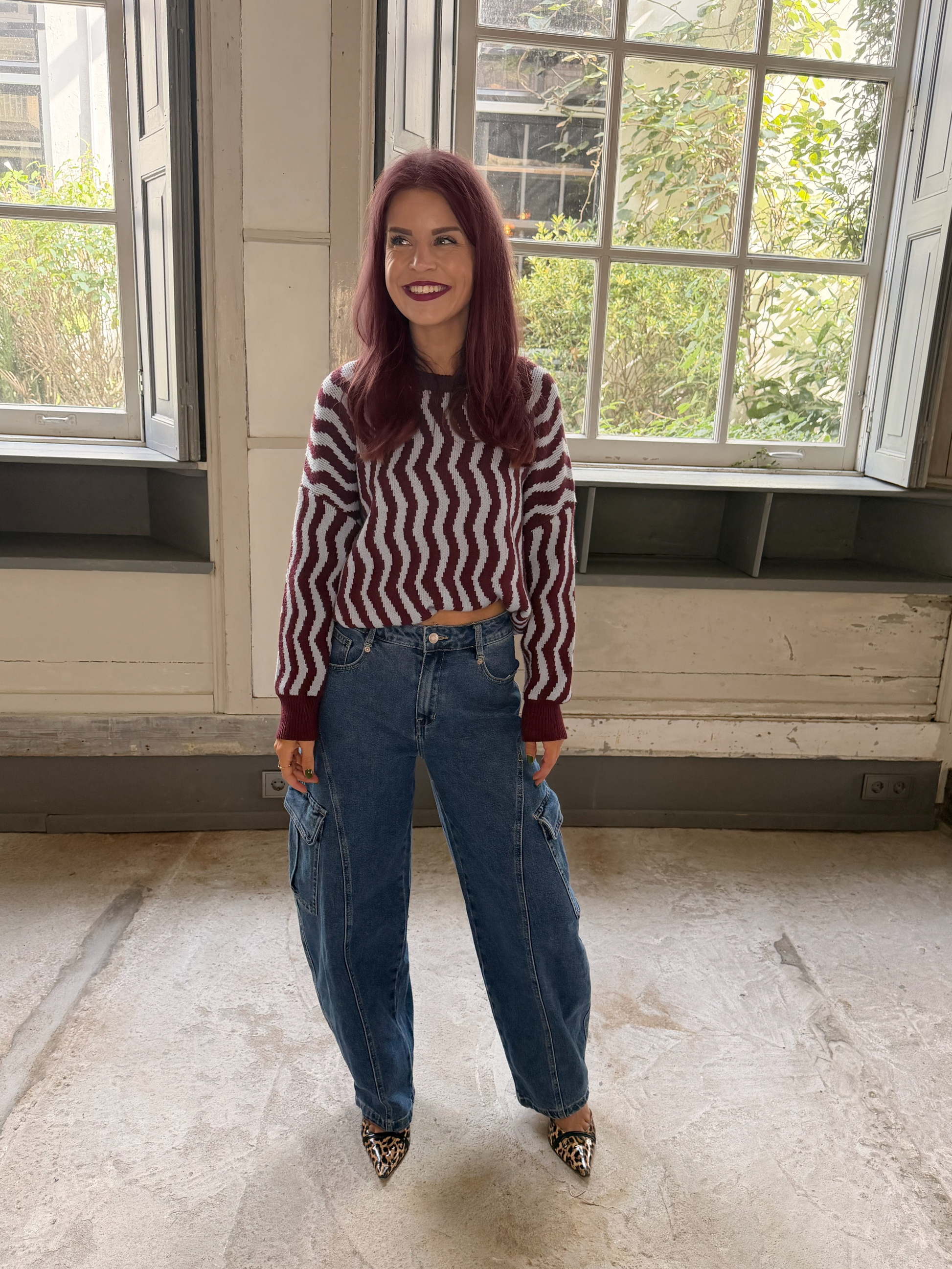 ALIX BARREL JEANS - BLUE