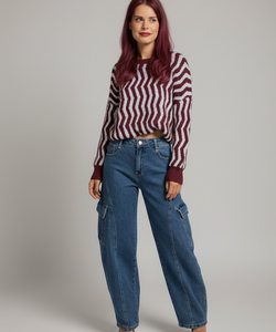 TANNIE PULLOVER - BORDEAUX