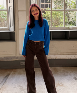 NAOMI PLAIN KNIT - BLUE