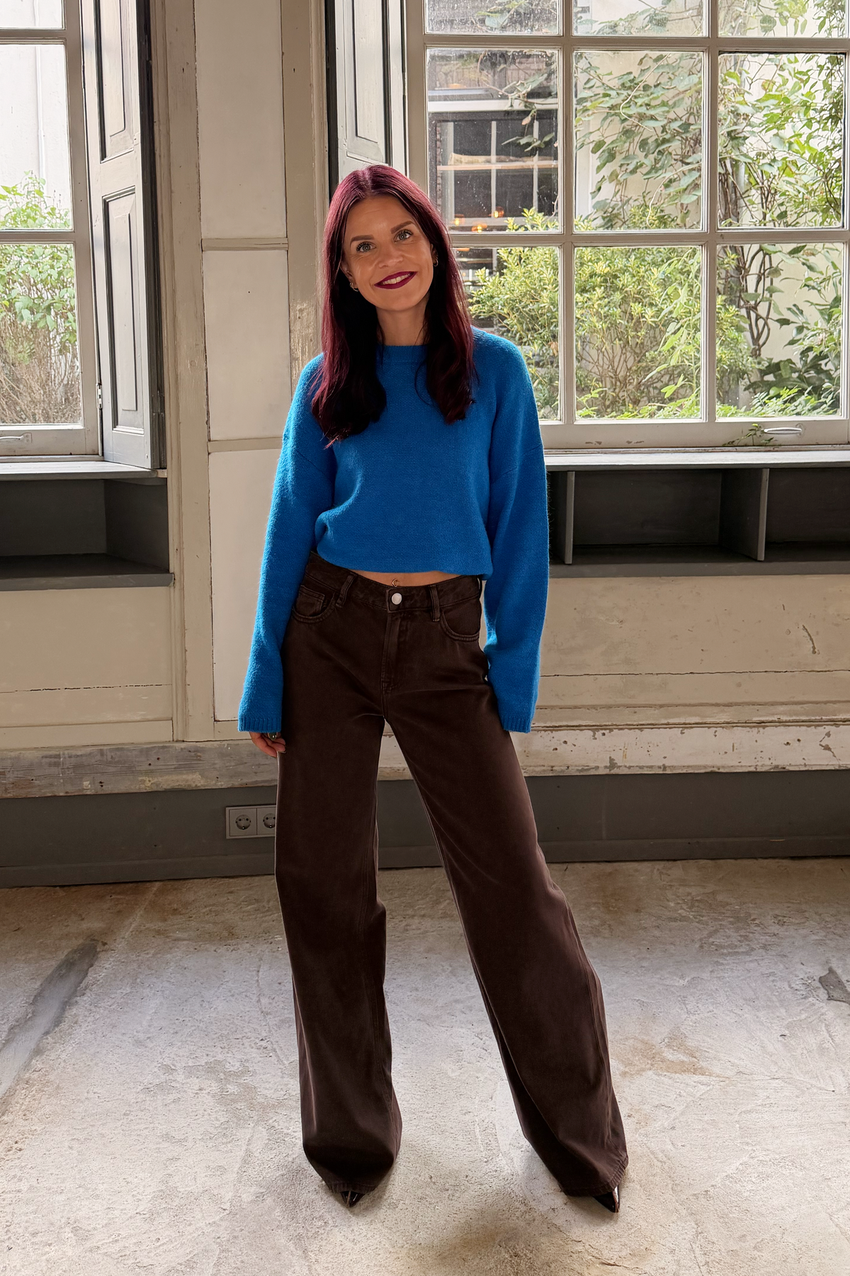 NAOMI PLAIN KNIT - BLUE