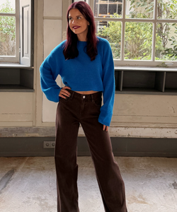 NAOMI PLAIN KNIT - BLUE