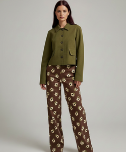 COMPAÑÍA FANTÁSTICA | FRIEKE PRINTED PANTS - BROWN