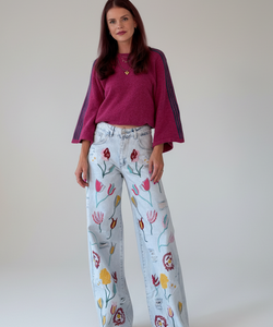 LUNE KNIT - ORCHID/PETROL