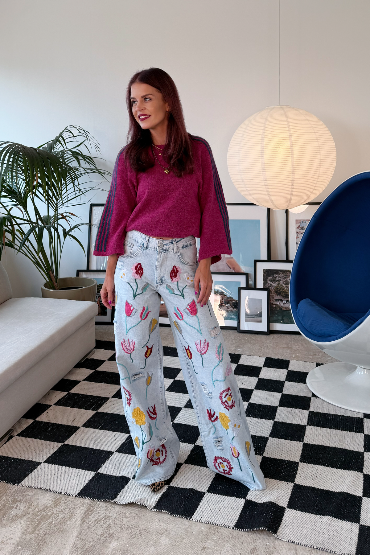 LUNE KNIT - ORCHID/PETROL