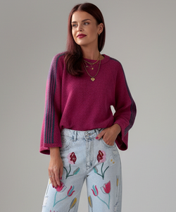 LUNE KNIT - ORCHID/PETROL