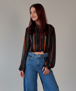 MILLE STRIPED BLOUSE - MULTI
