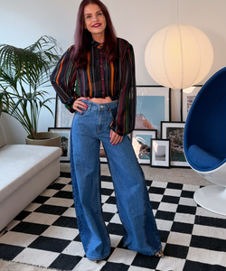 MILLE STRIPED BLOUSE - MULTI