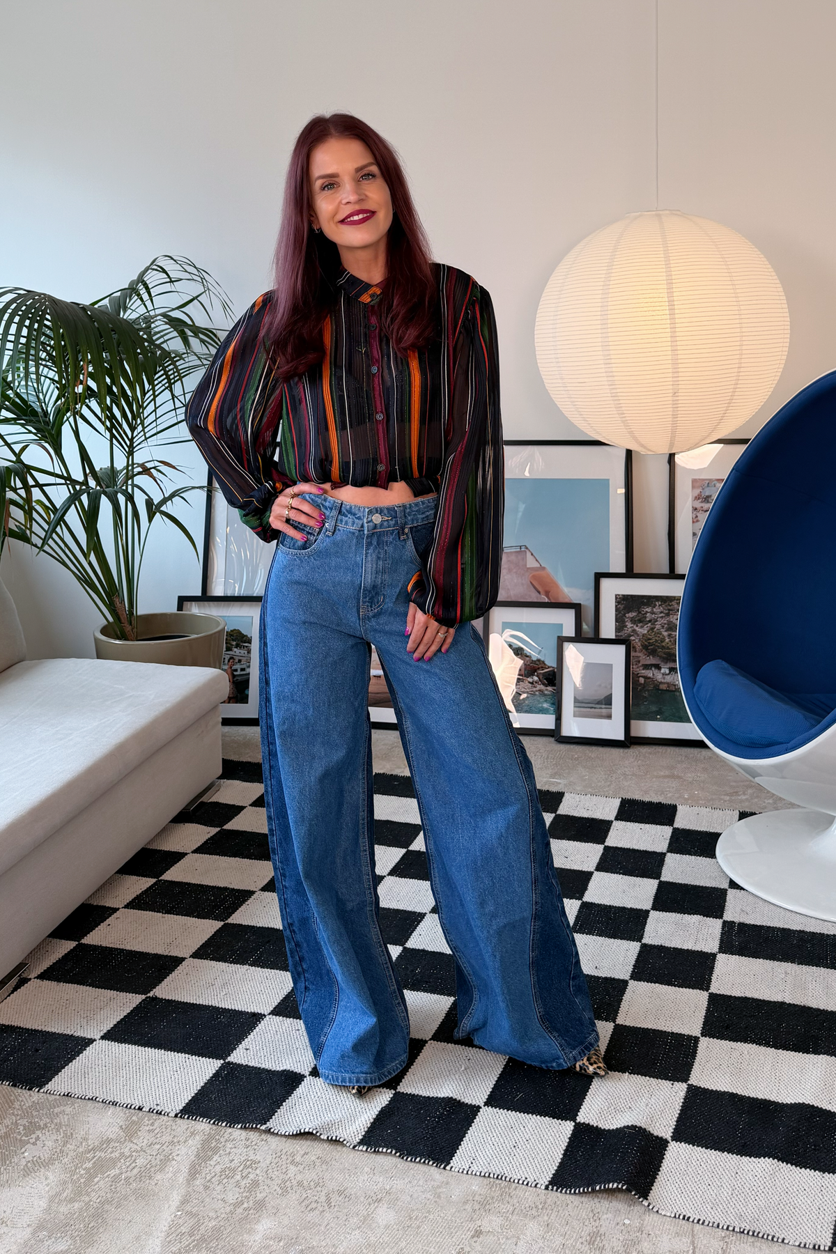 MILLE STRIPED BLOUSE - MULTI