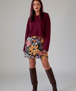 DAILY LS SHIRT - BORDEAUX