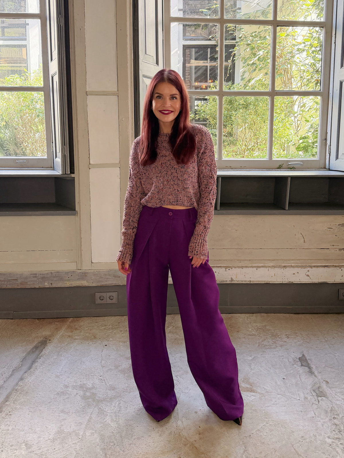 KHALO SPECKLED KNIT - POTPOURRI