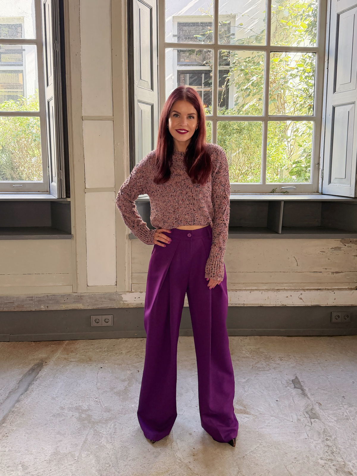KHALO SPECKLED KNIT - POTPOURRI