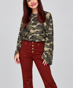 MELLIE CAMO LONGSLEEVE - GREEN
