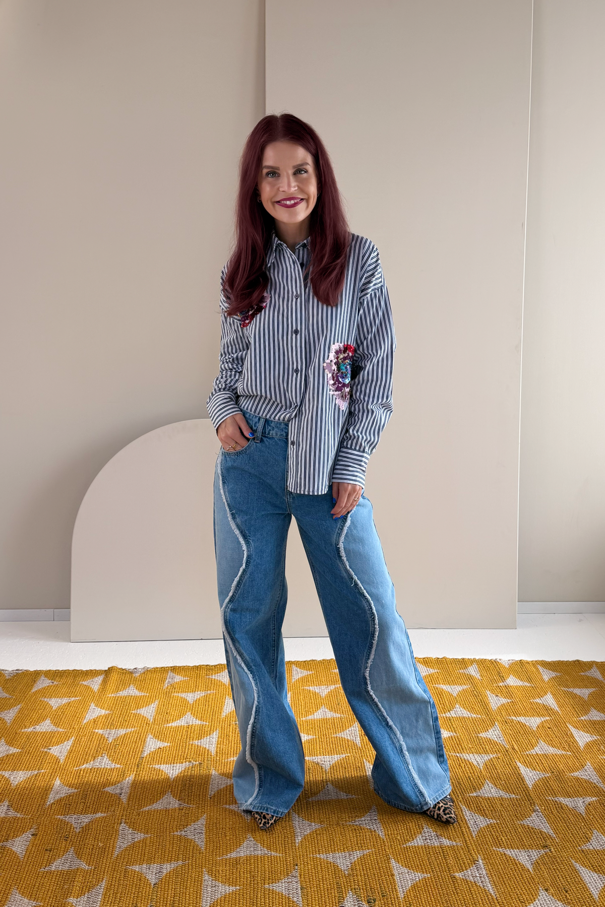 NÜMPH | ELFA OVERSIZE SHIRT - SALUTE BLUE