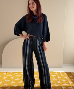 MIGNON WOOL PULLOVER - NAVY
