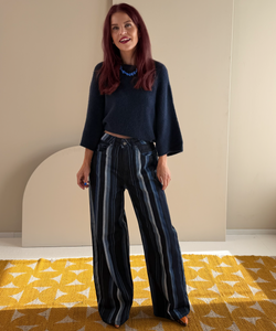 MIGNON WOOL PULLOVER - NAVY