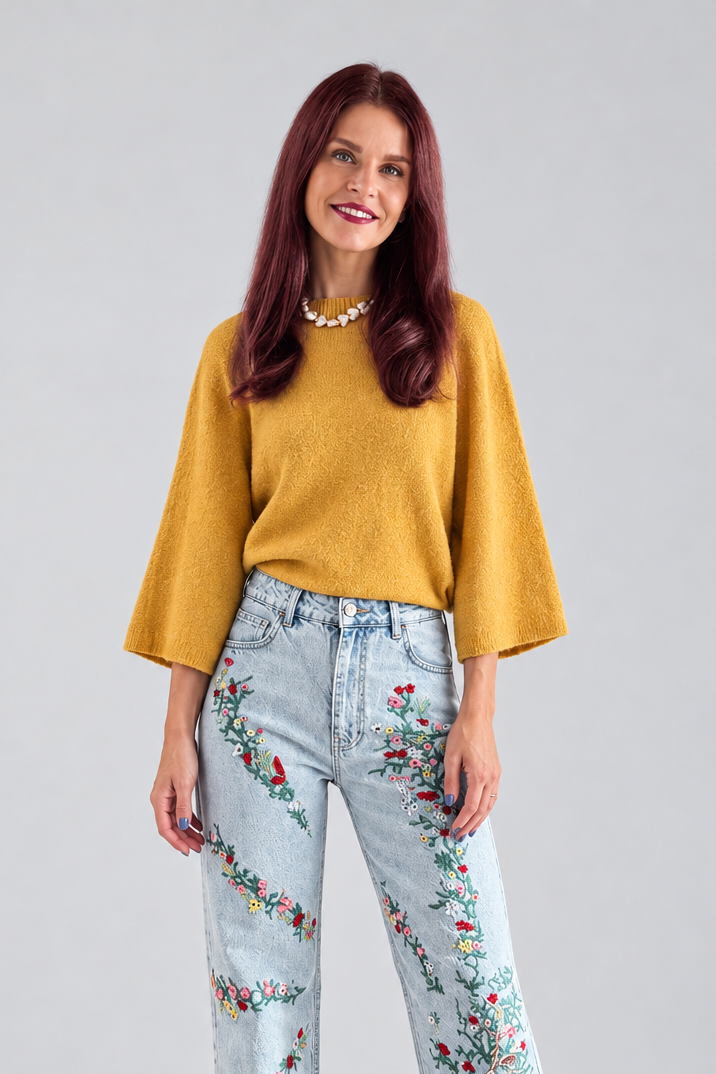 MIGNON WOOL PULLOVER - YELLOW