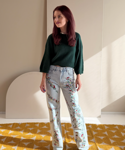 MIGNON WOOL PULLOVER - BOTTLE GREEN