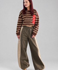 TED STRIPED LONGSLEEVE - BROWN/RED