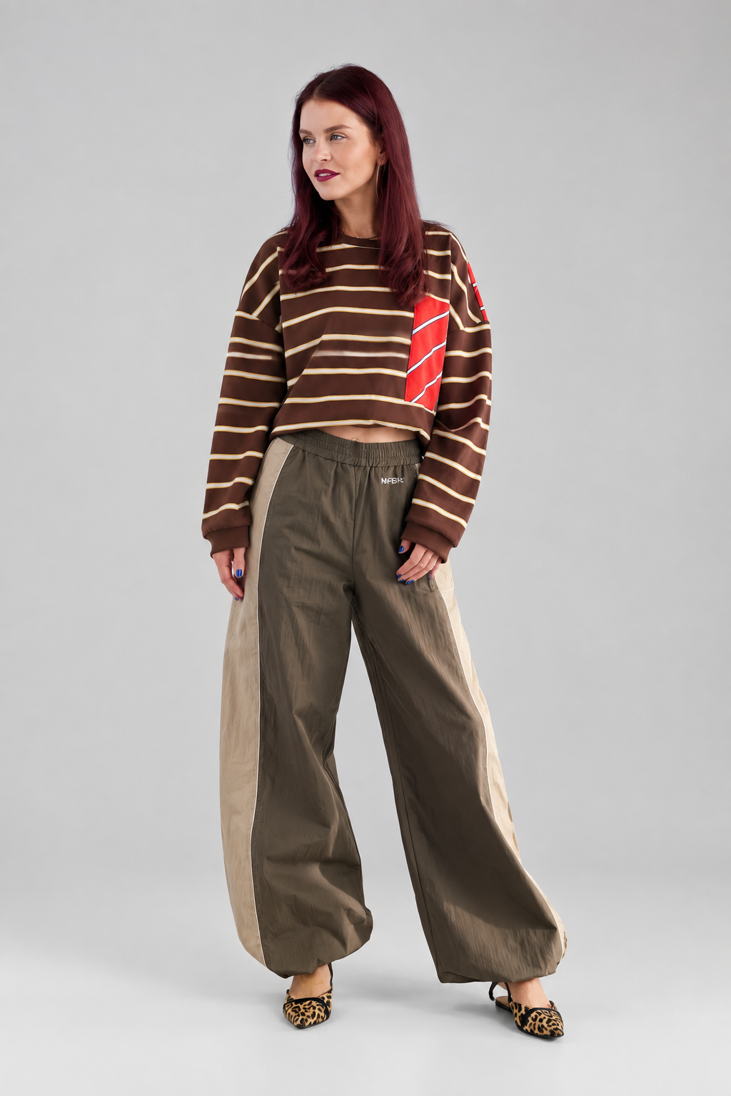 TED STRIPED LONGSLEEVE - BROWN/RED