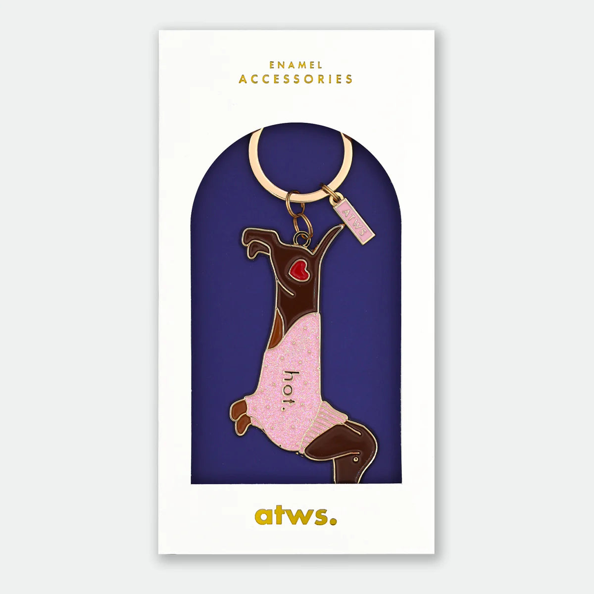 ATWTS | KEYCHAIN - HOT DASCHUND