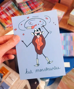 KUT. Illustraties | A6 KAART - KUT MENSTRUATIE