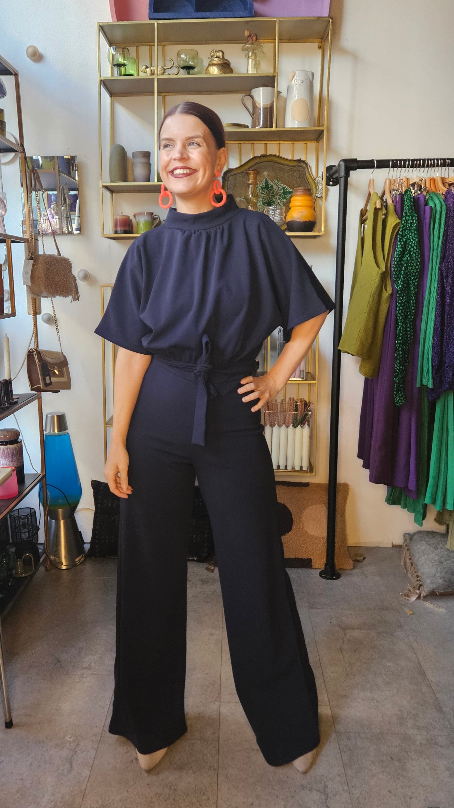 JUMPSUIT | GIRL TURTLENECK - NAVY