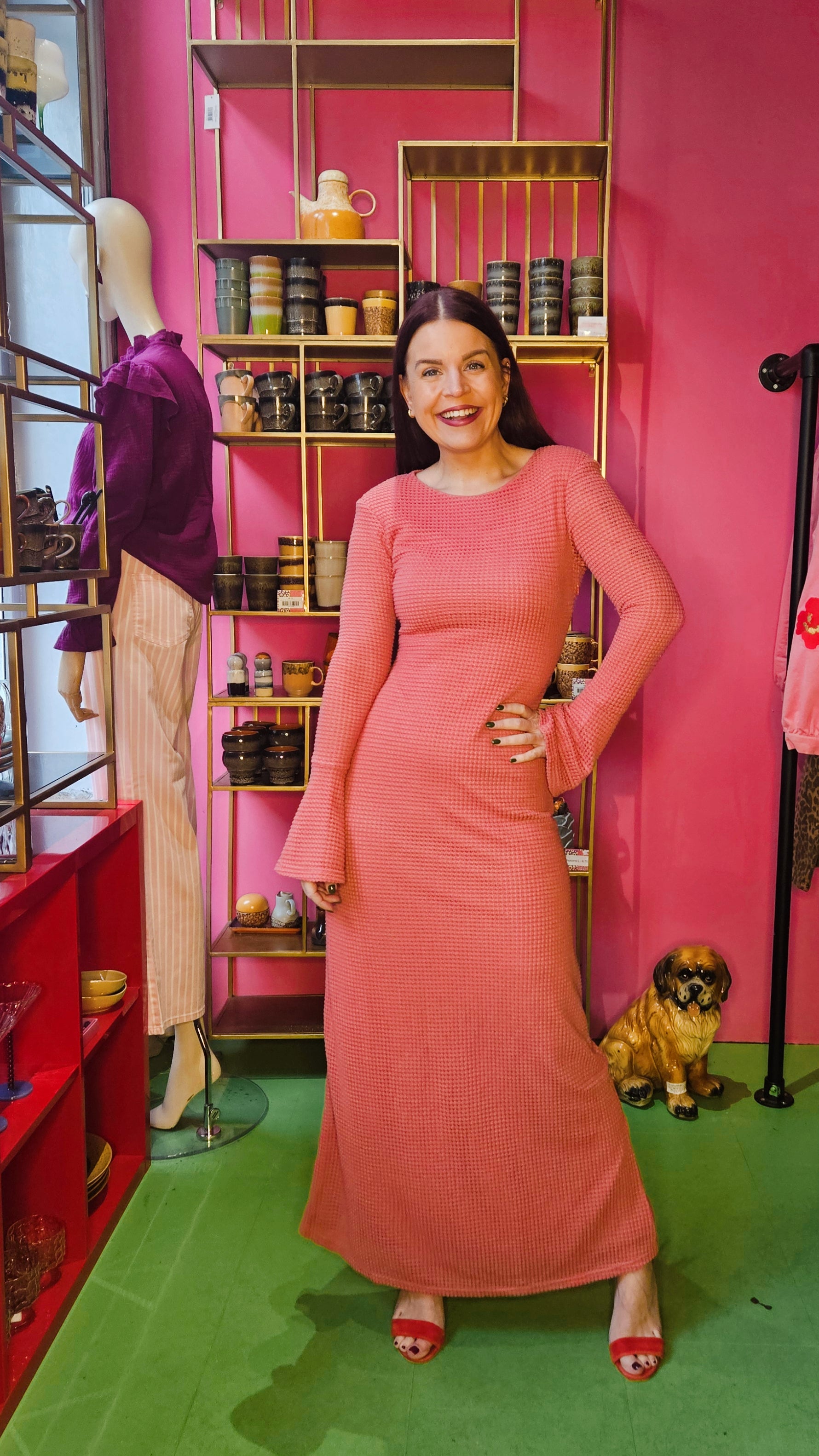 DRY LAKE | CHIC DRESS - DARK PINK