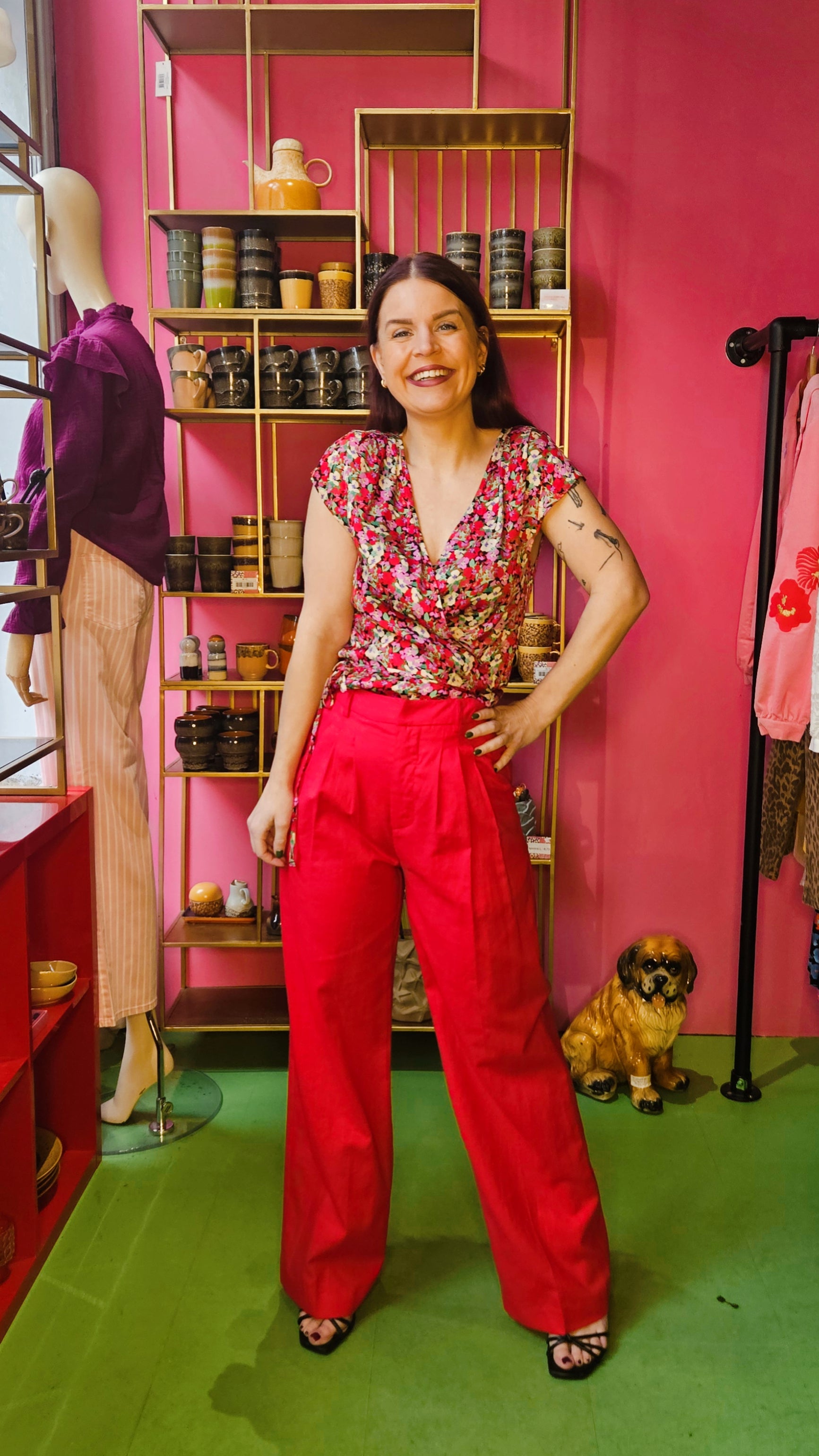 GRACE & MILA | PHIL PANTALON - RED