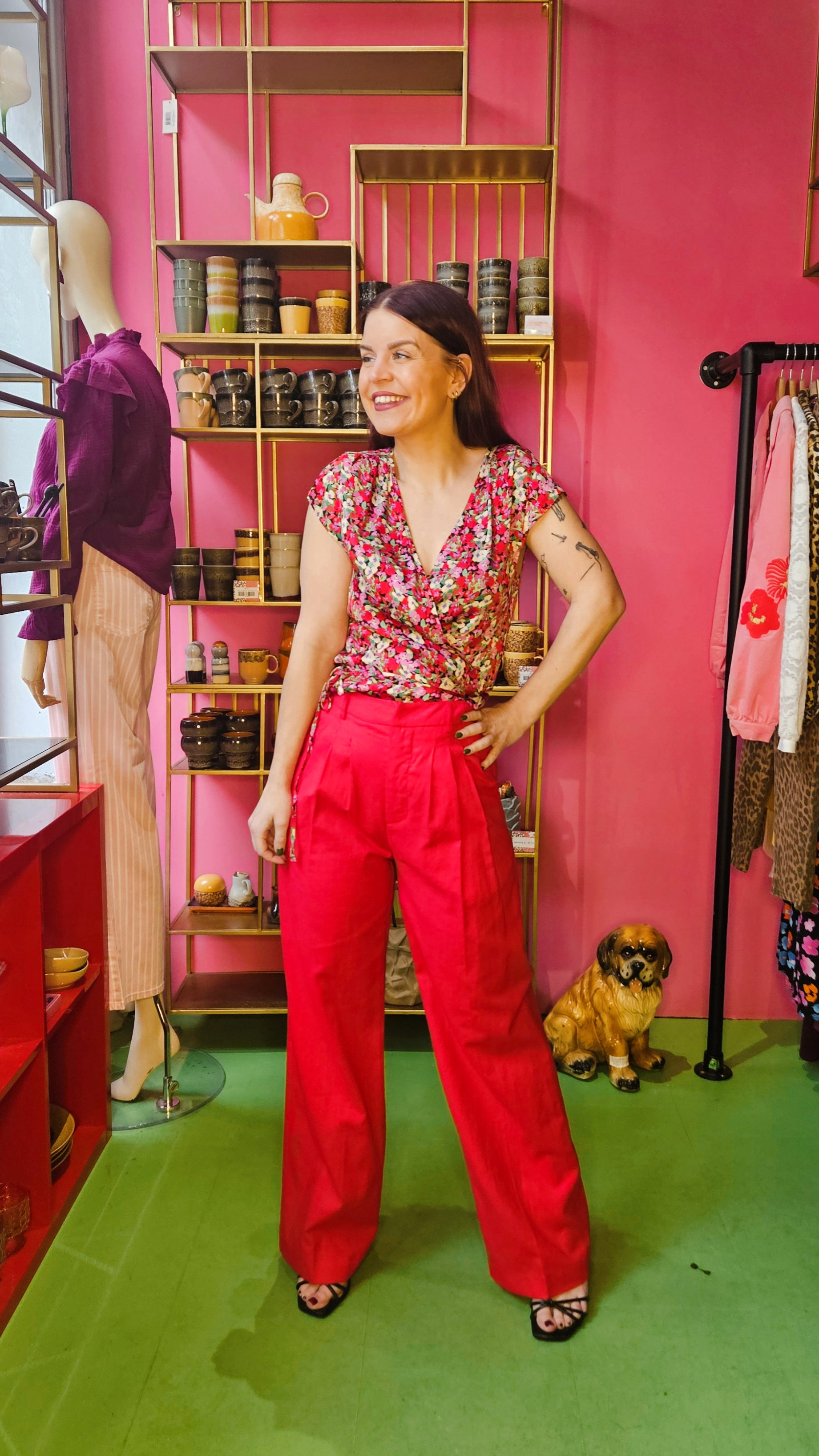 GRACE & MILA | PHIL PANTALON - RED