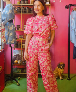 HARPER & YVE | HOLLY PANTS - FLIRTY FLOWER PINK