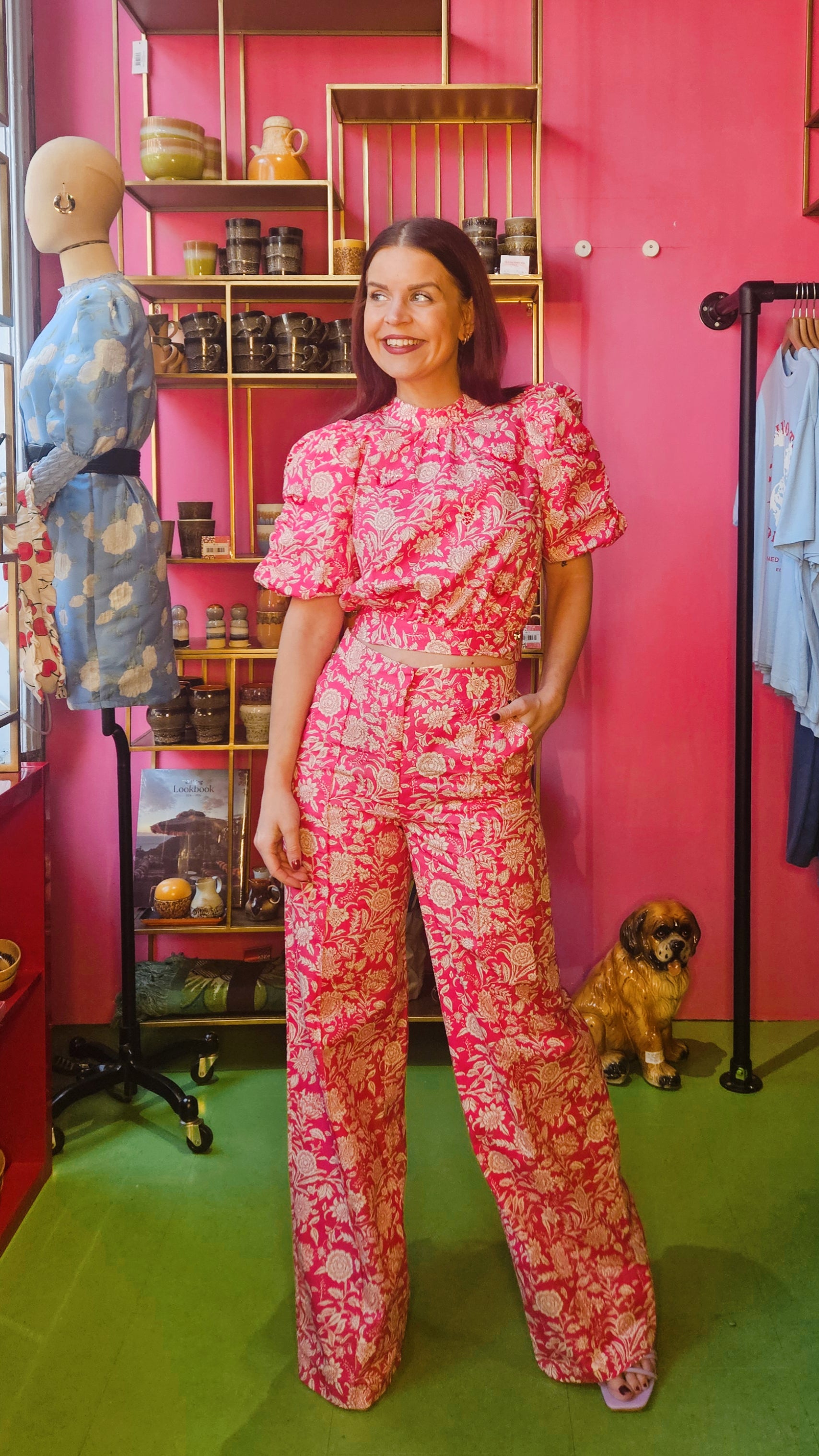 HARPER & YVE | HOLLY PANTS - FLIRTY FLOWER PINK