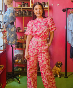 HARPER & YVE | HOLLY PANTS - FLIRTY FLOWER PINK