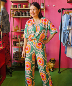 COMPAÑÍA FANTÁSTICA | CURITIBA PRINT PANTS - GREEN