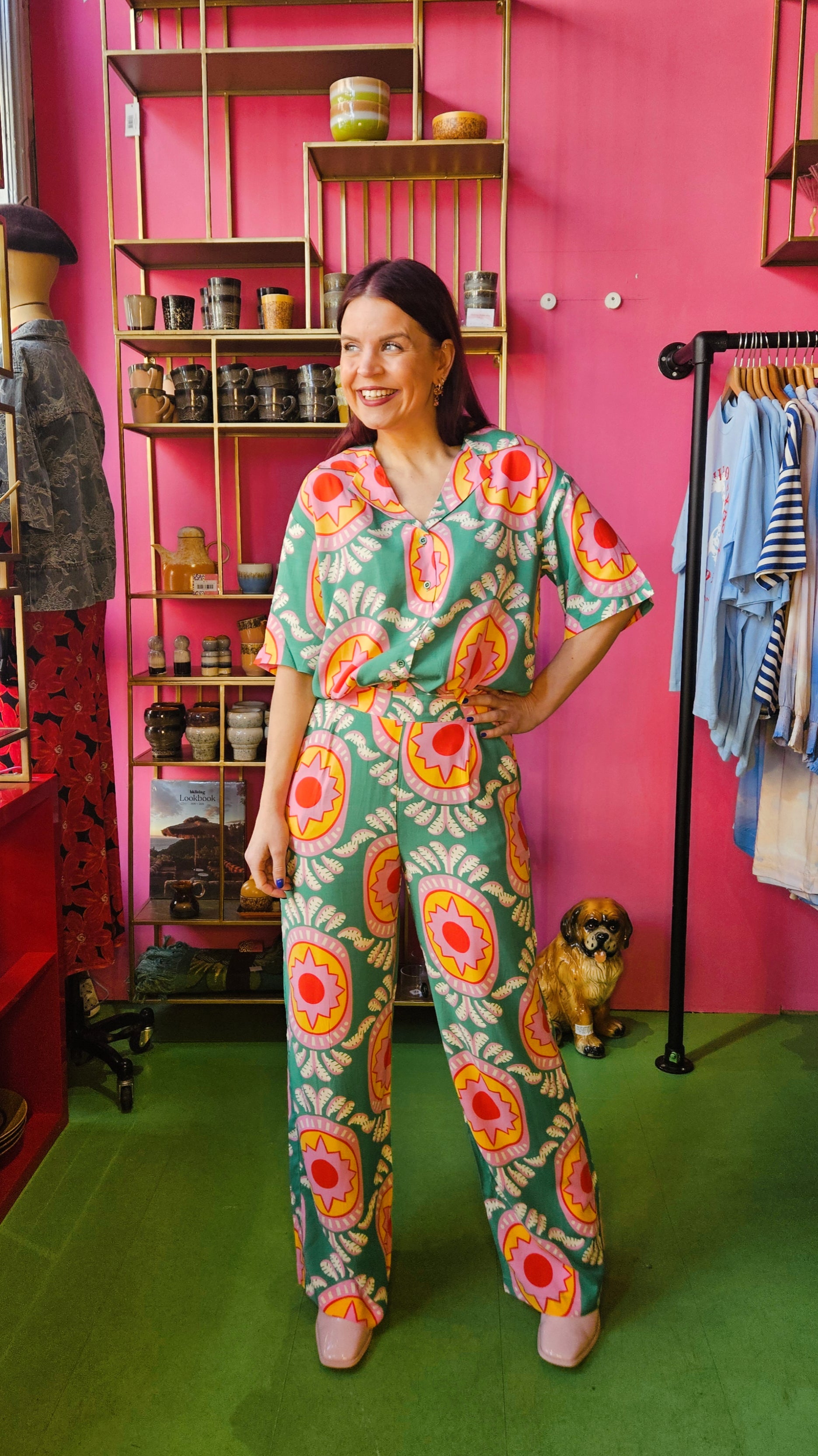 COMPAÑÍA FANTÁSTICA | CURITIBA PRINT PANTS - GREEN