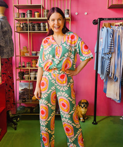 COMPAÑÍA FANTÁSTICA | CURITIBA PRINT PANTS - GREEN