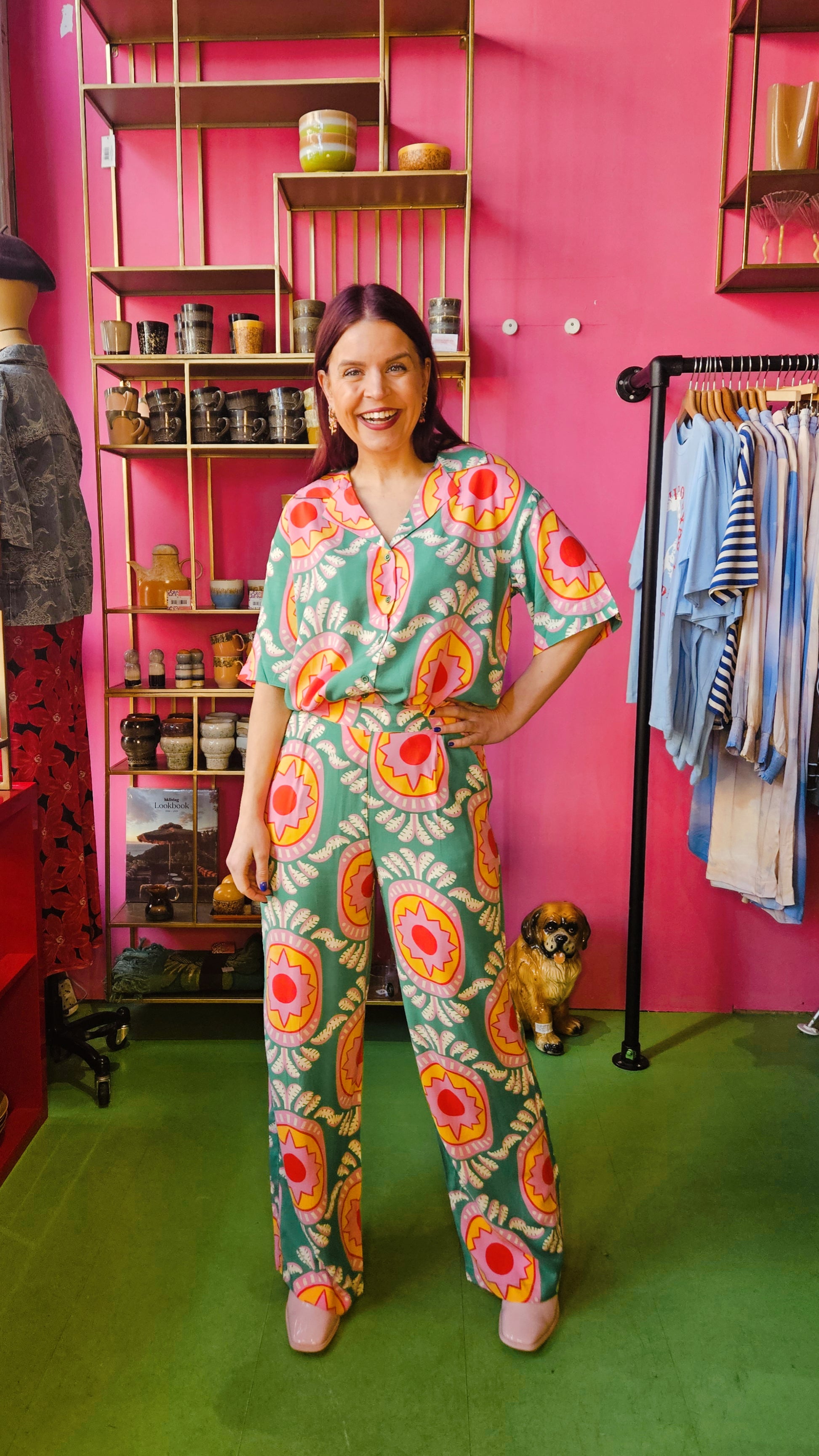 COMPAÑÍA FANTÁSTICA | CURITIBA PRINT PANTS - GREEN