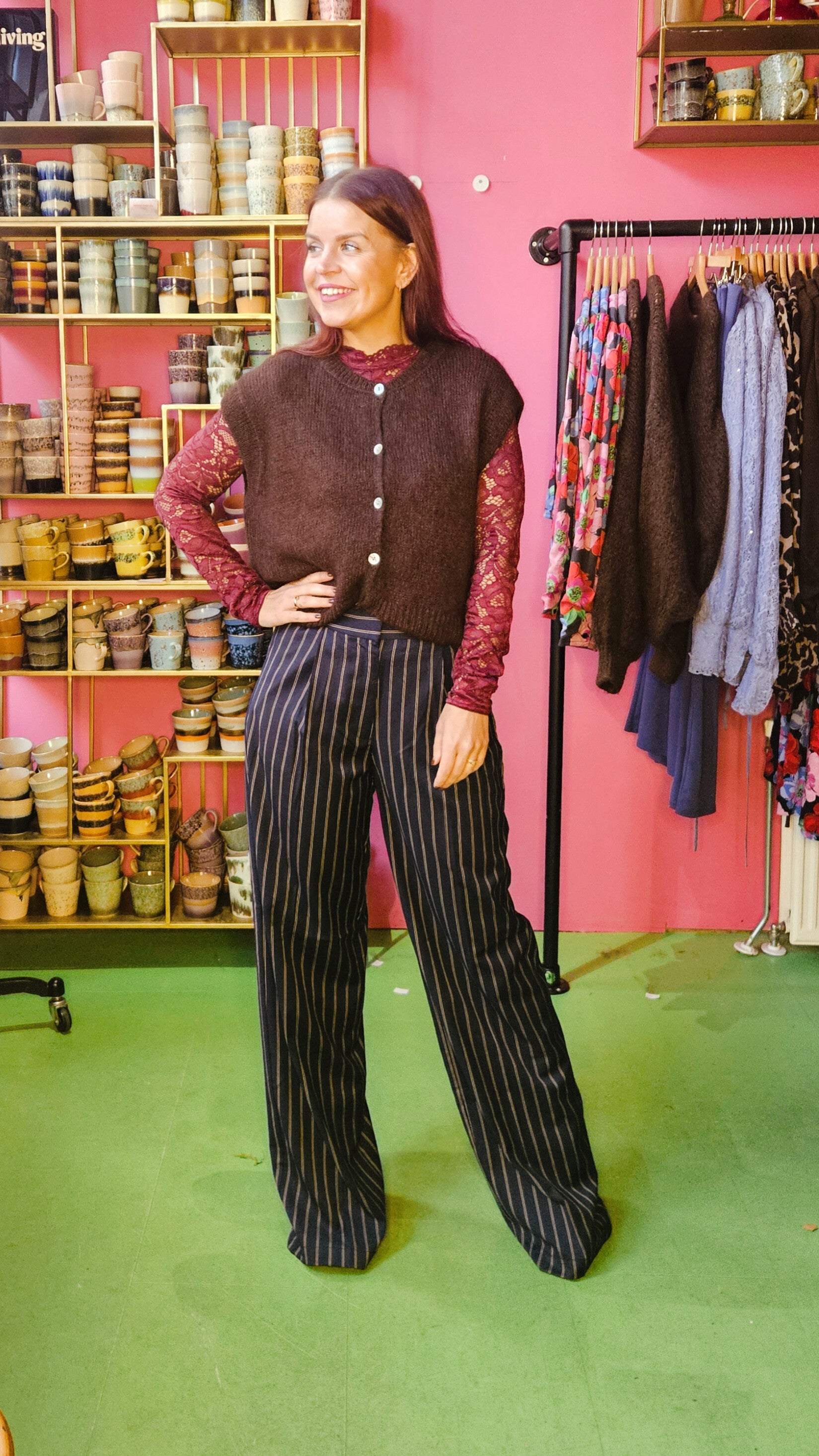 HARPER & YVE | ANNA PANTS - BLUE STRIPE