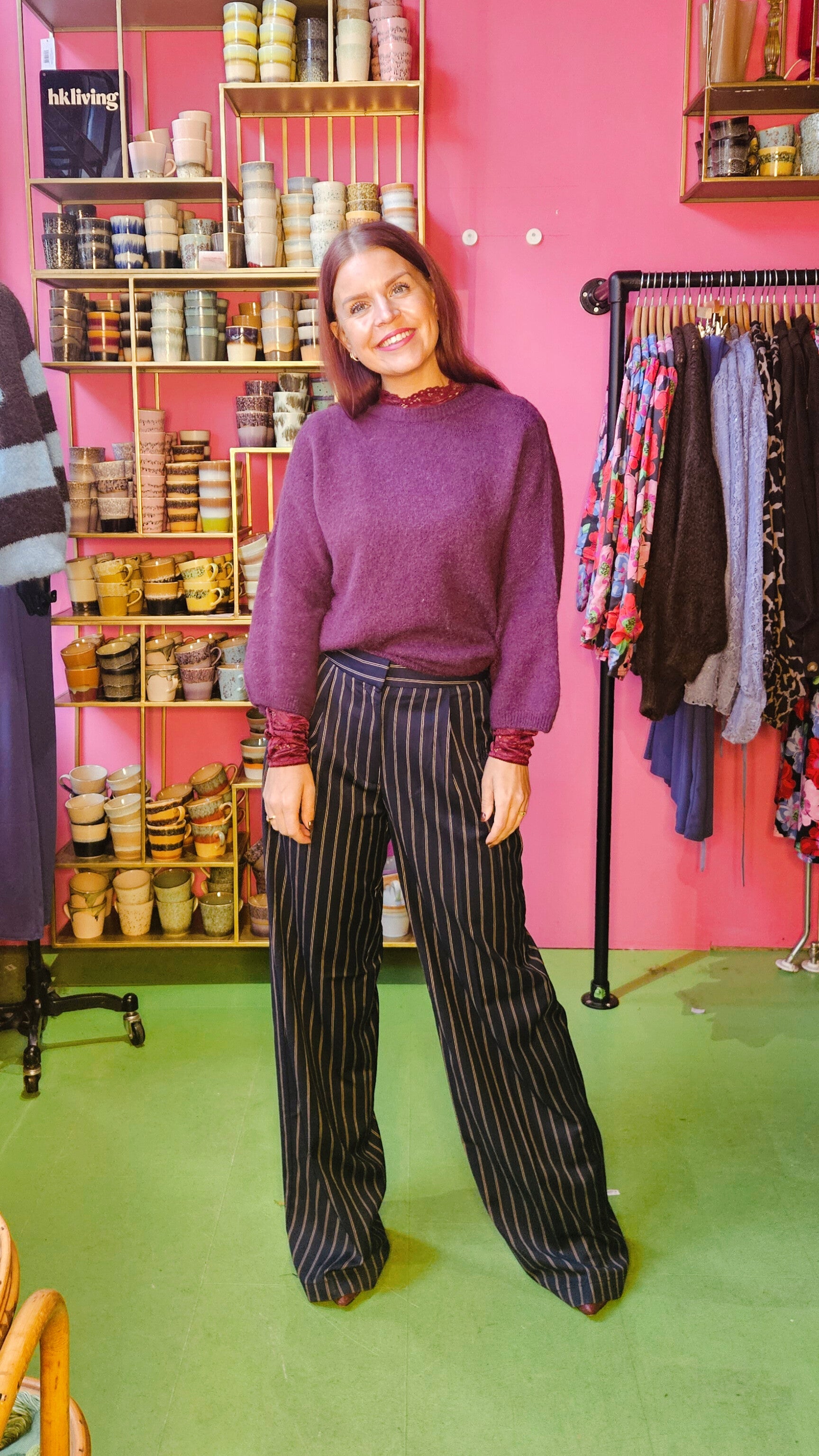 HARPER & YVE | ANNA PANTS - BLUE STRIPE