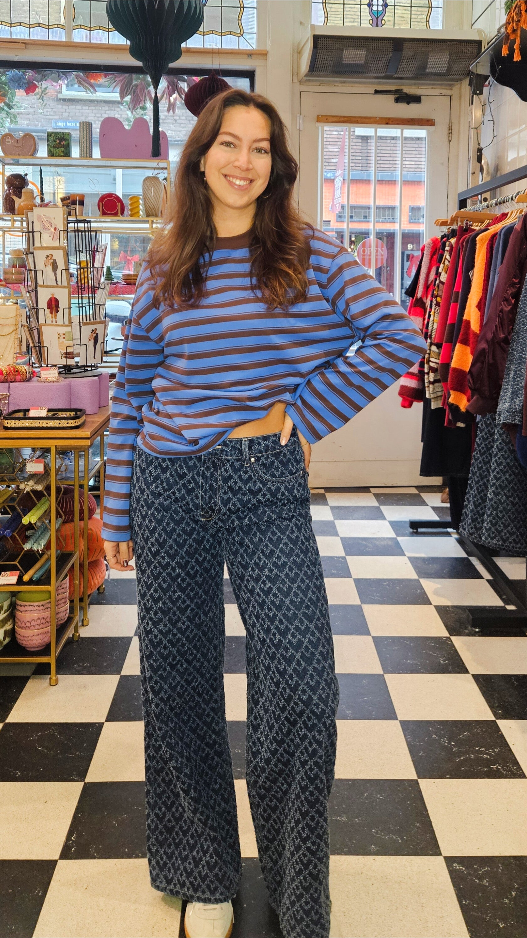 CELINE RELIEF JEANS - DARK BLUE