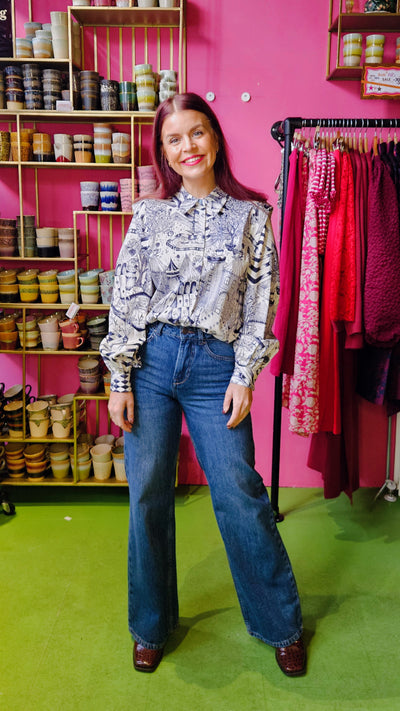 NÜMPH | GARDENIA LS SHIRT - CLOUD DANCER