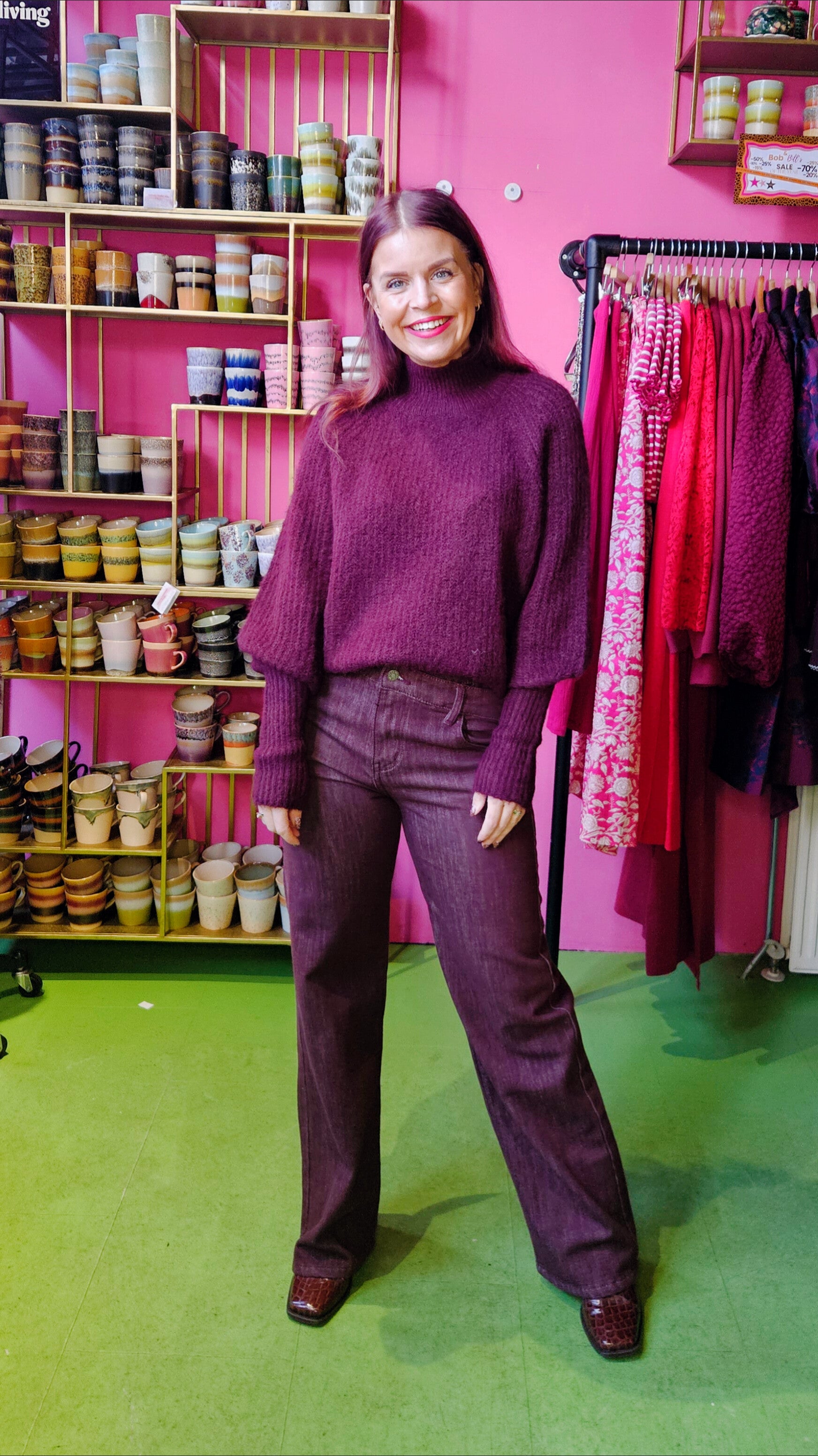 JILL KNIT - BORDEAUX