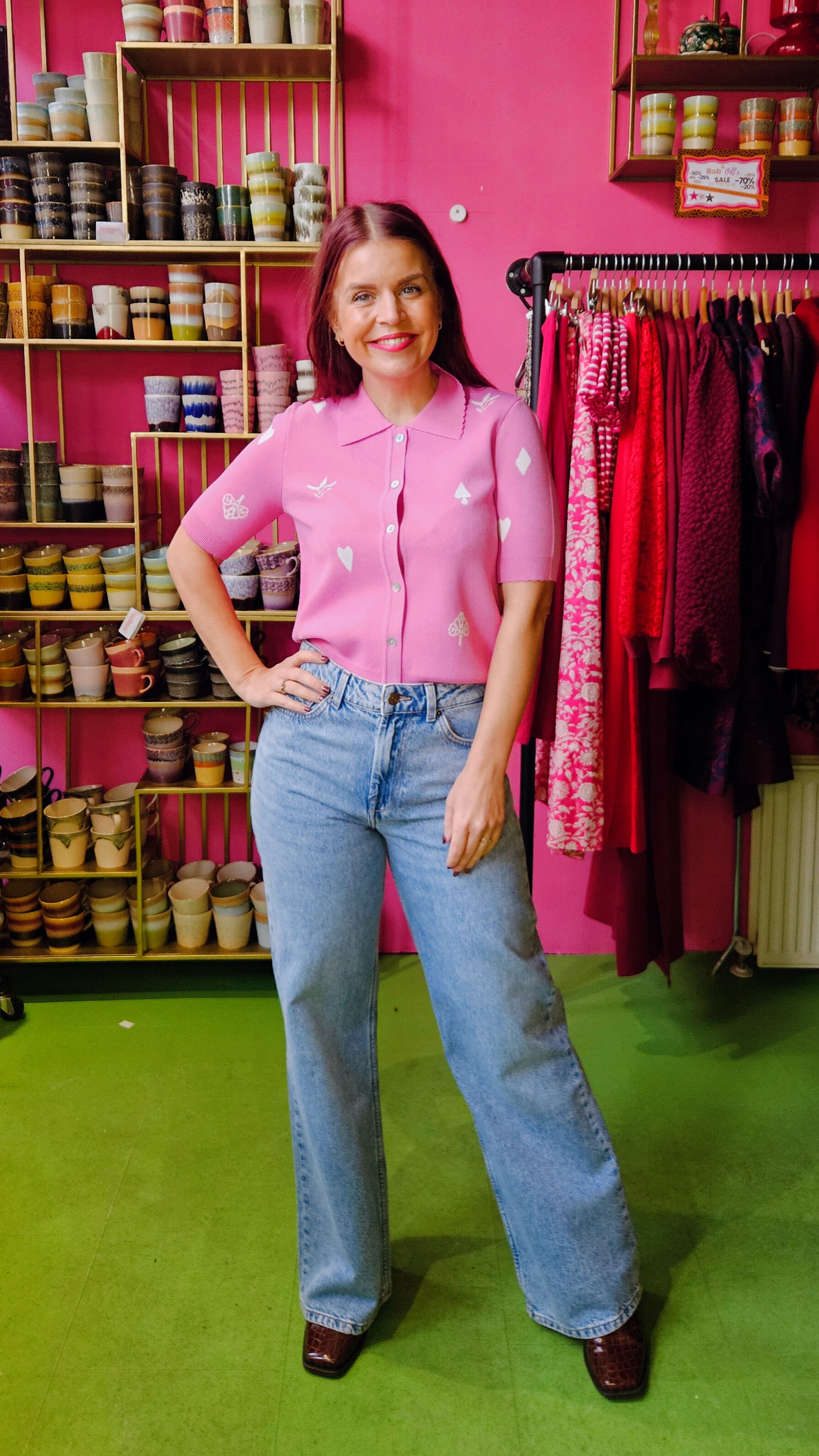 NÜMPH | MALITTA CARDIGAN - FUCHSIA PINK