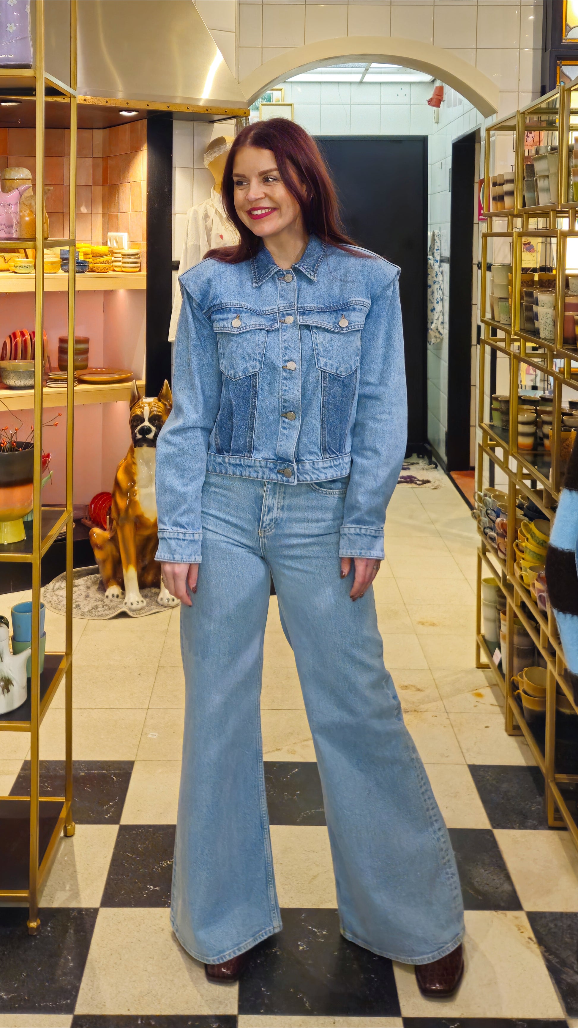 YAS | FARO LS DENIM JACKET - LIGHT BLUE DENIM