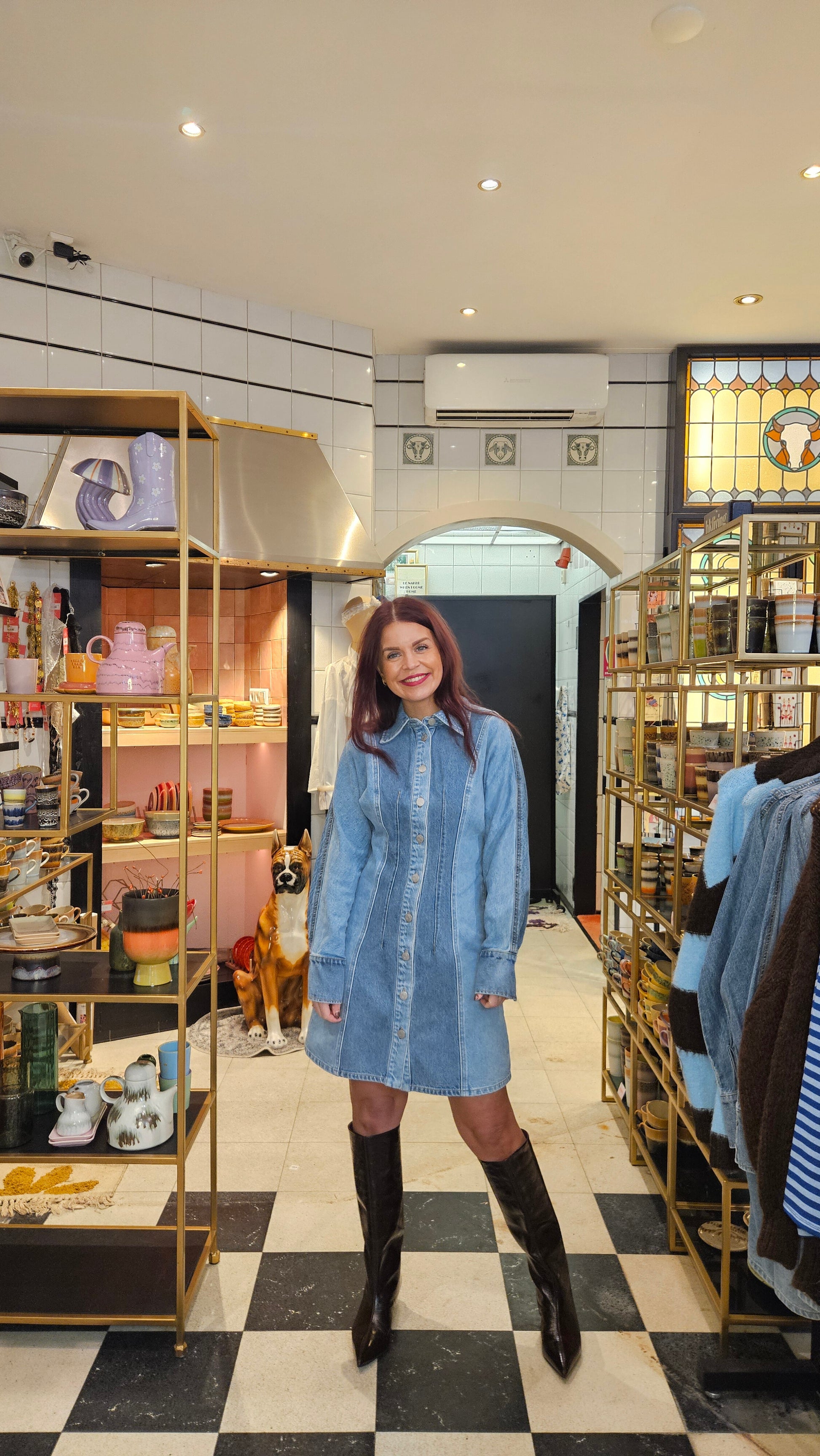 YAS | FARO LS DENIM DRESS - LIGHT BLUE DENIM