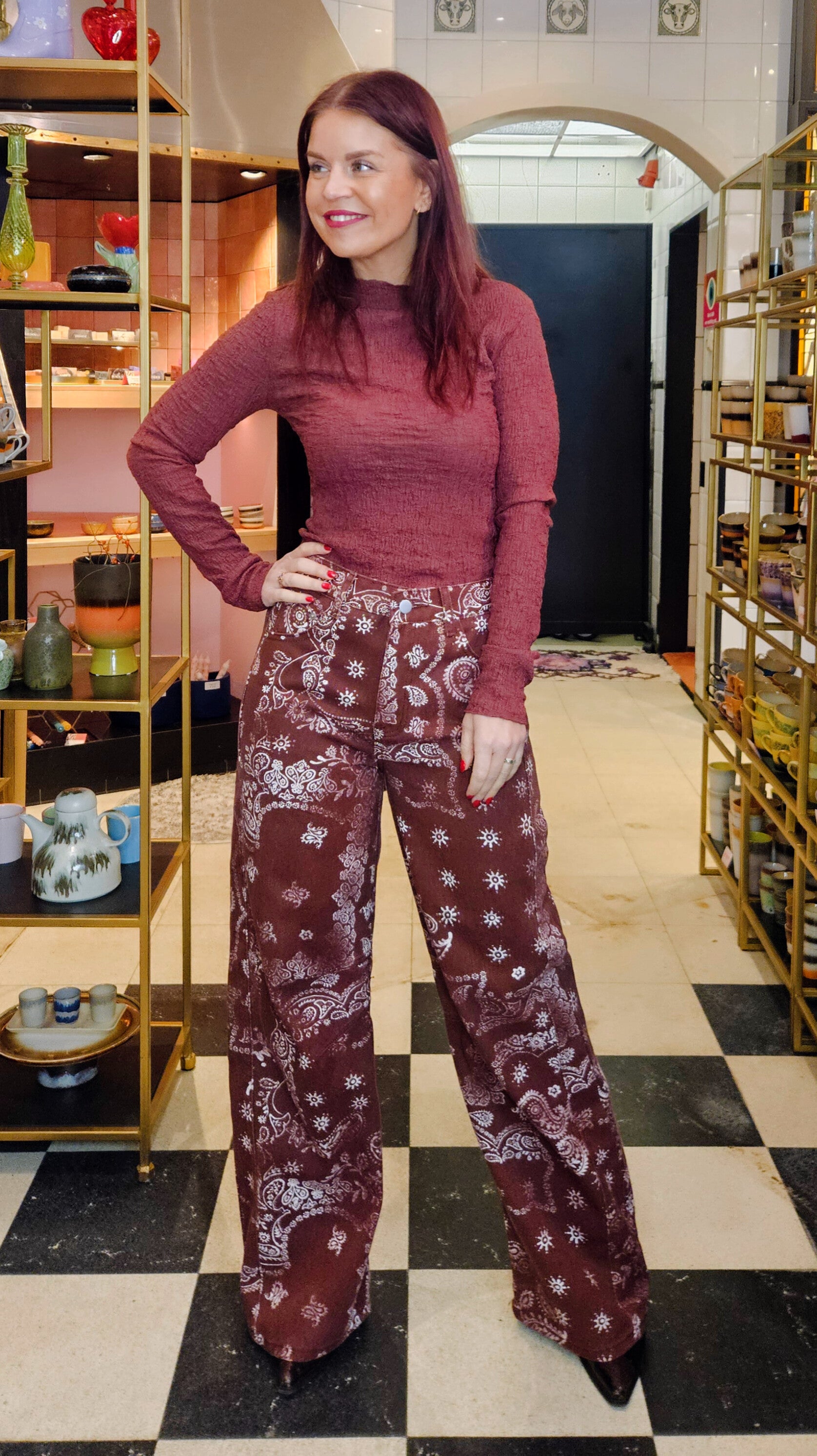 HARPER JEANS - BORDEAUX